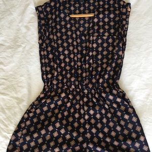 Silk Print Romper